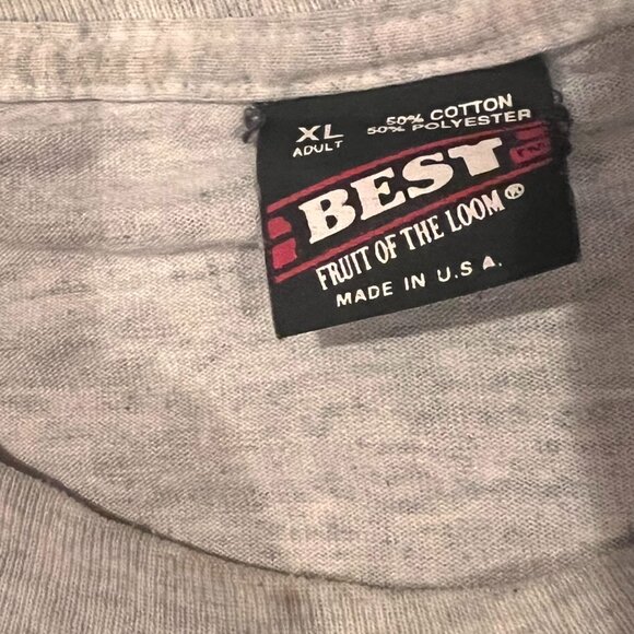 Fruit of the Loom Boston Fire Department 1993 T-Shirt – Light Gray, Size XL, Vin - Picture 3 of 6